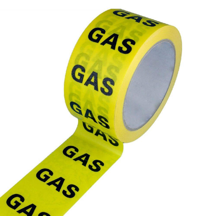 ID TAPE "GAS" (BLACK/YELLOW) 50MM